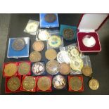 A small quantity of Society medallions and others
