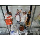 Four Royal Doulton classic figures to include fireman and judge - 4