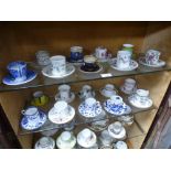 Five 'Royal Albert - Old Country Roses' trio's and a quantity of 19th century and later cups and