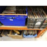 Four crates of 7" singles, of mixed genre