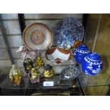 Shelf of Oriental items