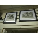 2 framed photos