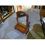 Mahogany dressing table mirror, AF