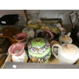 Mixed ceramics to include oriental style ginger jar, Poole pottery coffee set, etc