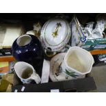 Box of mixed ceramics to include, Wedgwood, Royal Doulton, etc