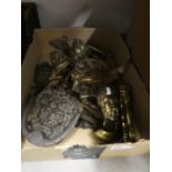 Quantity of brass door knockers