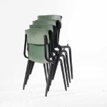 Friso KramerVier Klappstühle 'Revolt' - 'Theatre chair', 1954H. 83 x 45 x 45 cm (geklappt); H. 83