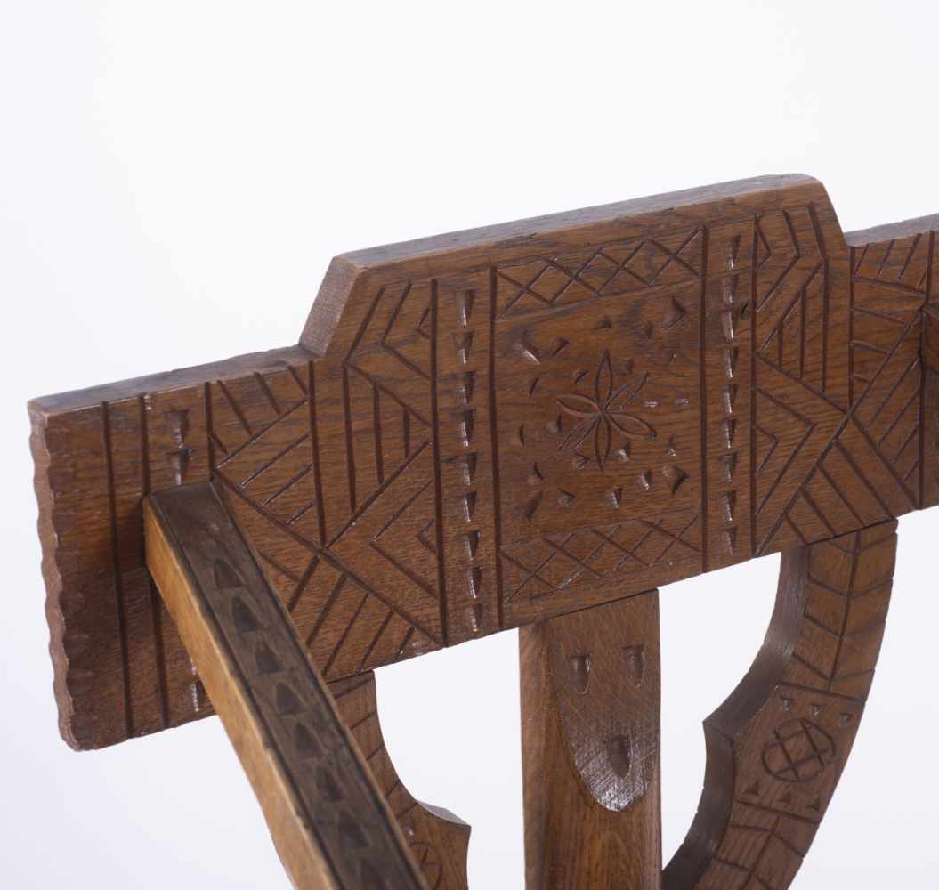 SchwedenZwei Armlehnstühle 'Munk chair', 1930/40er JahreH. 86 x 60 x 54 cm.Eichenholz, teilweise - Image 6 of 9