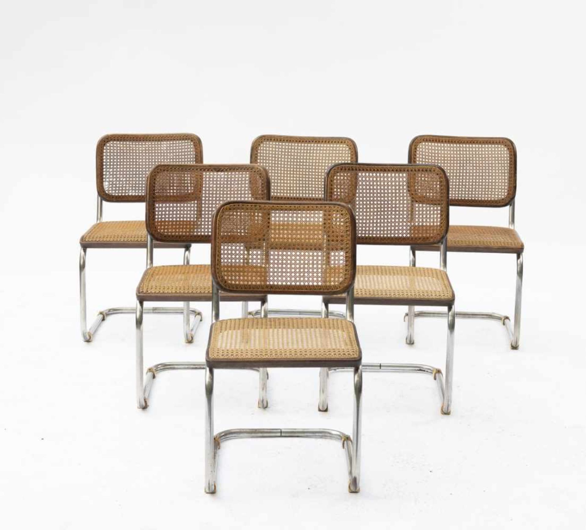 Marcel Breuer, Sechs Stühle 'B 32 - Cesca', 1928Sechs Stühle 'B 32 - Cesca', 1928H. 81 x 47 x 61 - Bild 2 aus 9