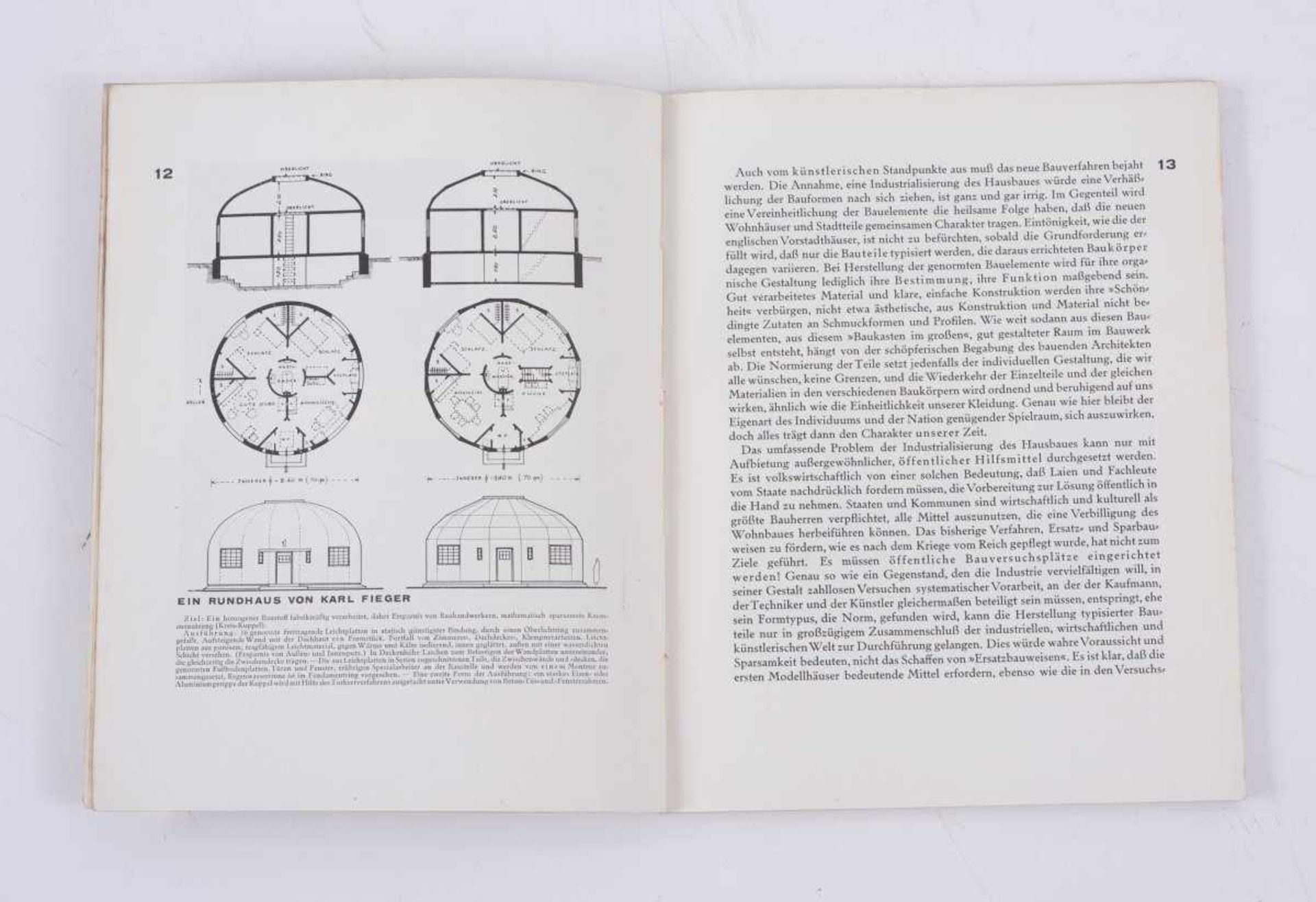 Adolf Meyer (Hrsg.), Bauhausbücher 3. Ein Versuchshaus des Bauhauses, 1925Bauhausbücher 3. Ein - Bild 2 aus 2