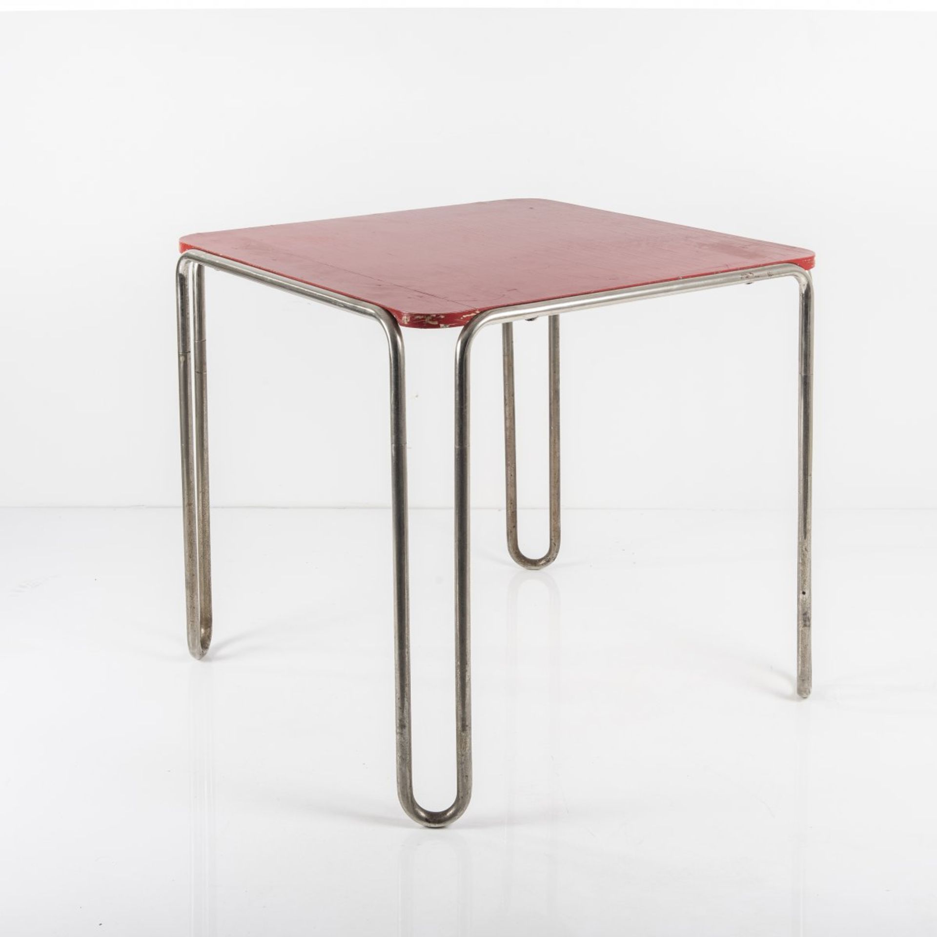 Marcel Breuer, Tisch 'B 10', 1927Tisch 'B 10', 1927H. 67 x 73,5 x 74 cm; Rohr Ø 2 cm. Thonet, - Bild 2 aus 5