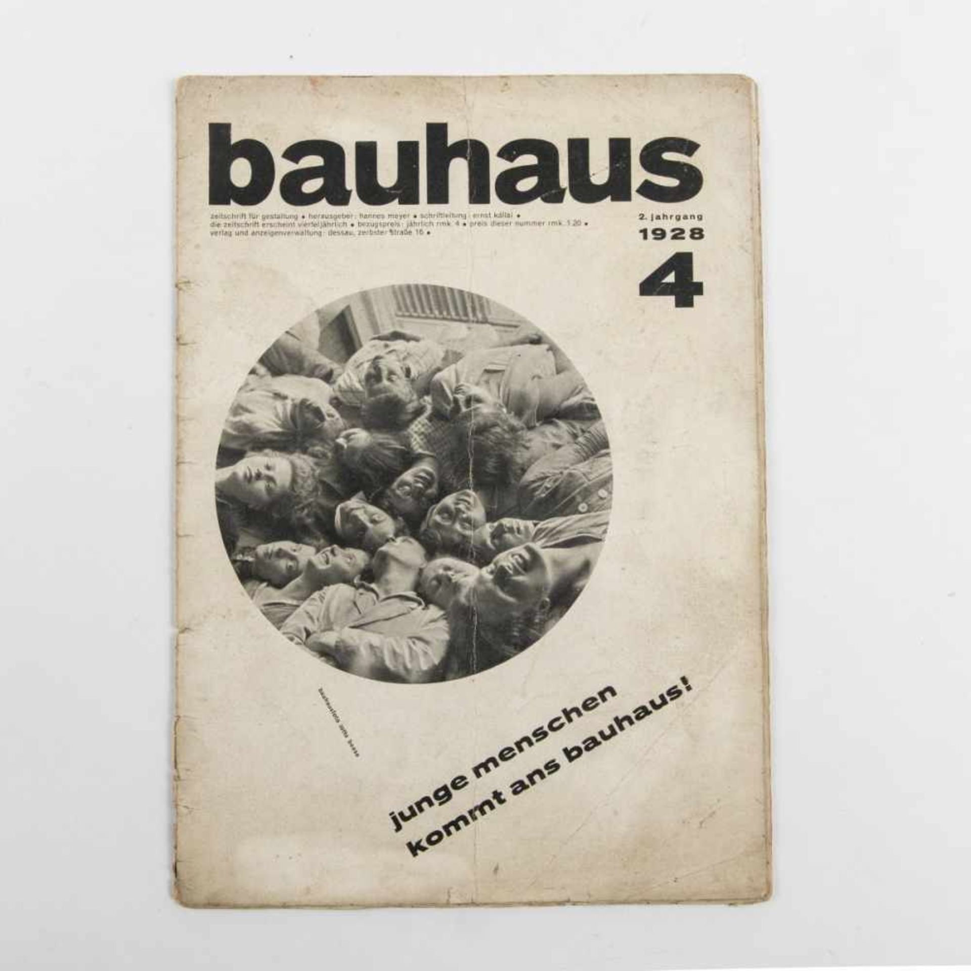 Hannes Meyer, Bauhaus Heft Nr. 4, 1928Bauhaus Heft Nr. 4, 1928Vierteljahr-Zeitschrift für