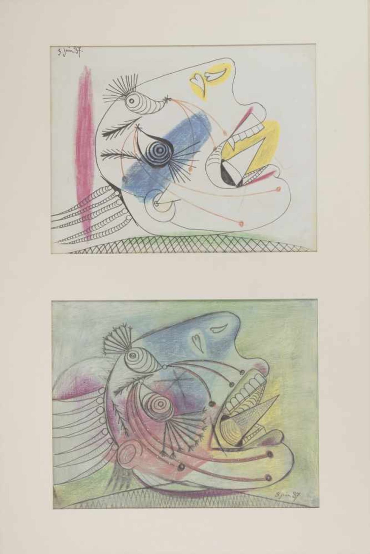Pablo Picasso (Málaga 1881 - 1973 Mougins), Mappenwerk 'Guernica', 1990Mappenwerk 'Guernica', - Bild 5 aus 8