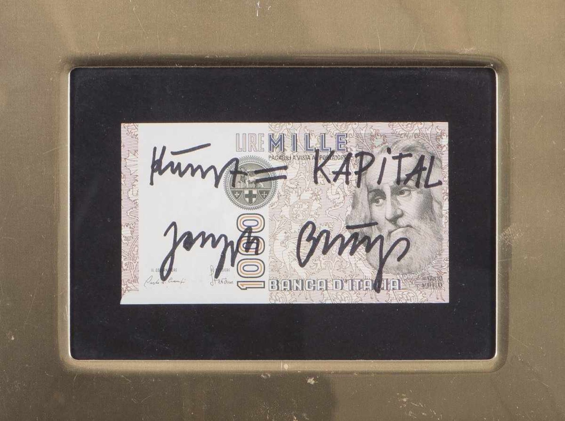 Joseph Beuys (Krefeld 1921 - 1986 Düsseldorf), 'Kunst = Kapital', ab 1979'Kunst = Kapital', ab