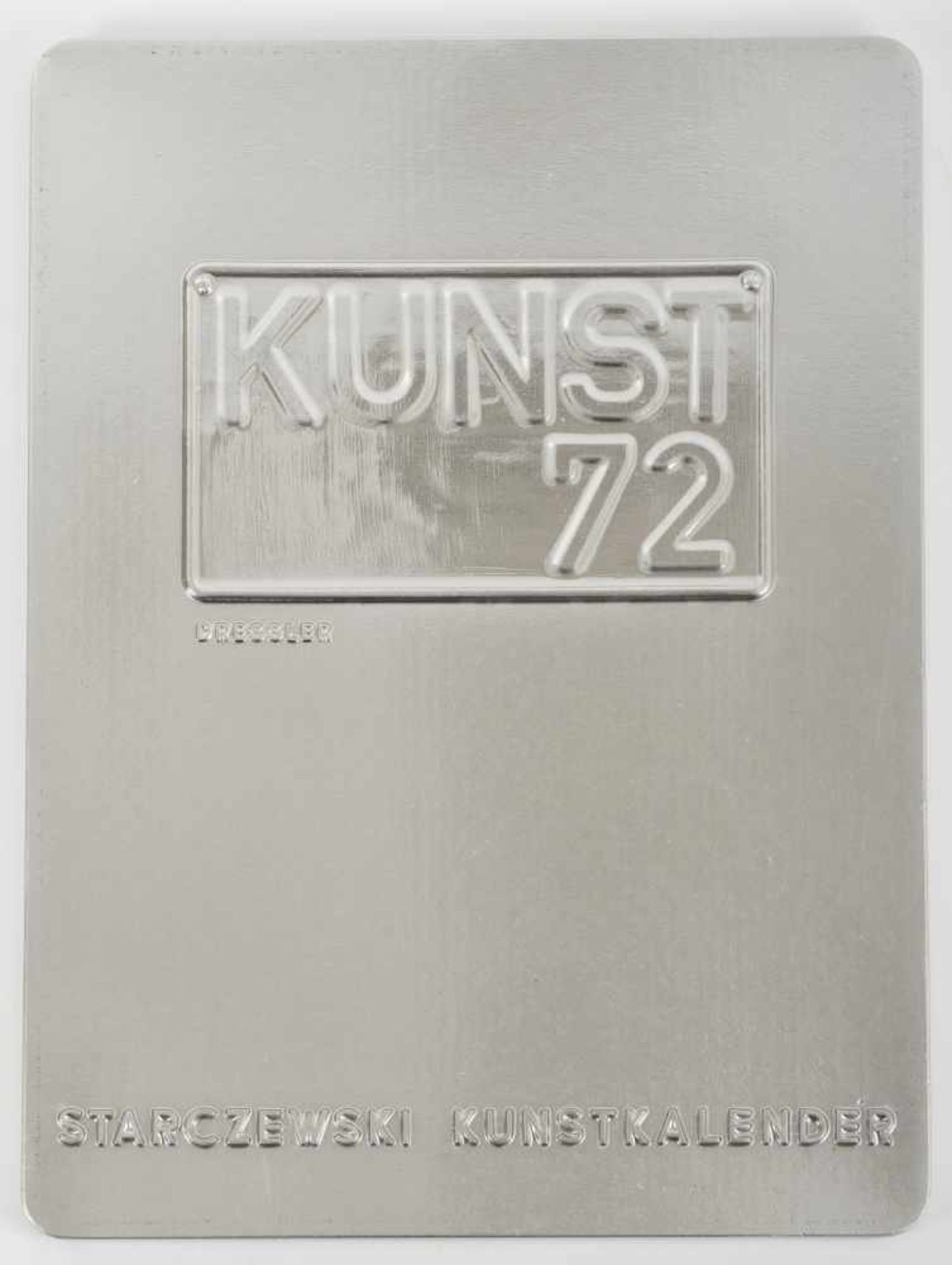 Rudolf Kämmer (Rudolstadt 1935 - lebt am Starnberger See), 'Künstler-Handdruck-Kalender', 1972'