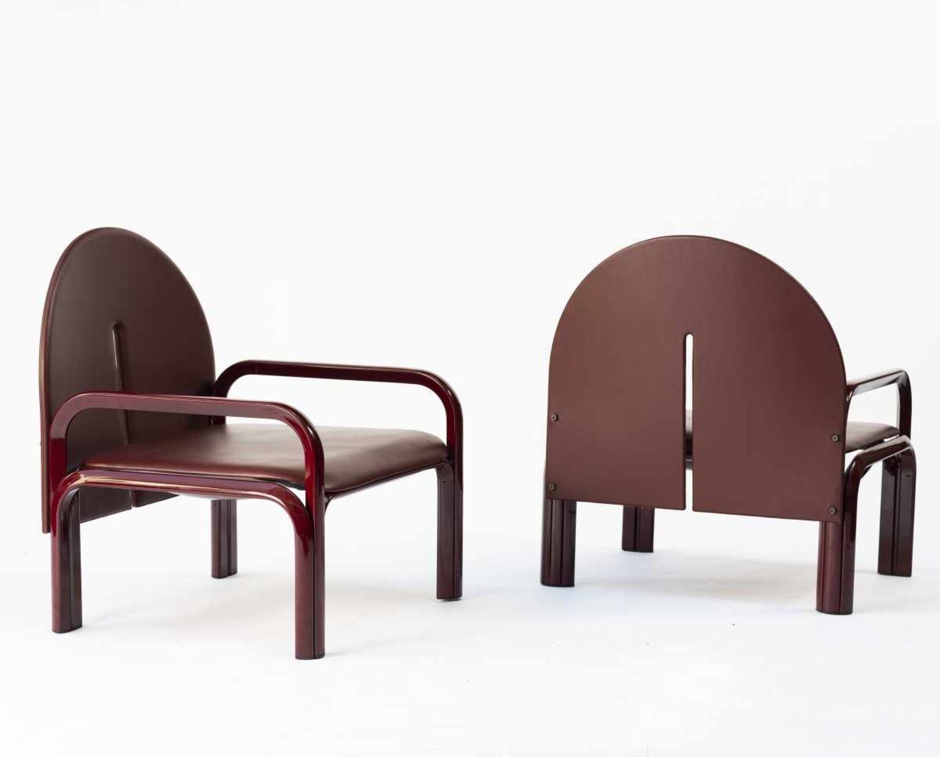 Gae Aulenti, Two '54 L' armchairs, 1976Two '54 L' armchairs, 1976H. 77 x 69.5 x 62 cm. Made by Knoll - Bild 2 aus 4