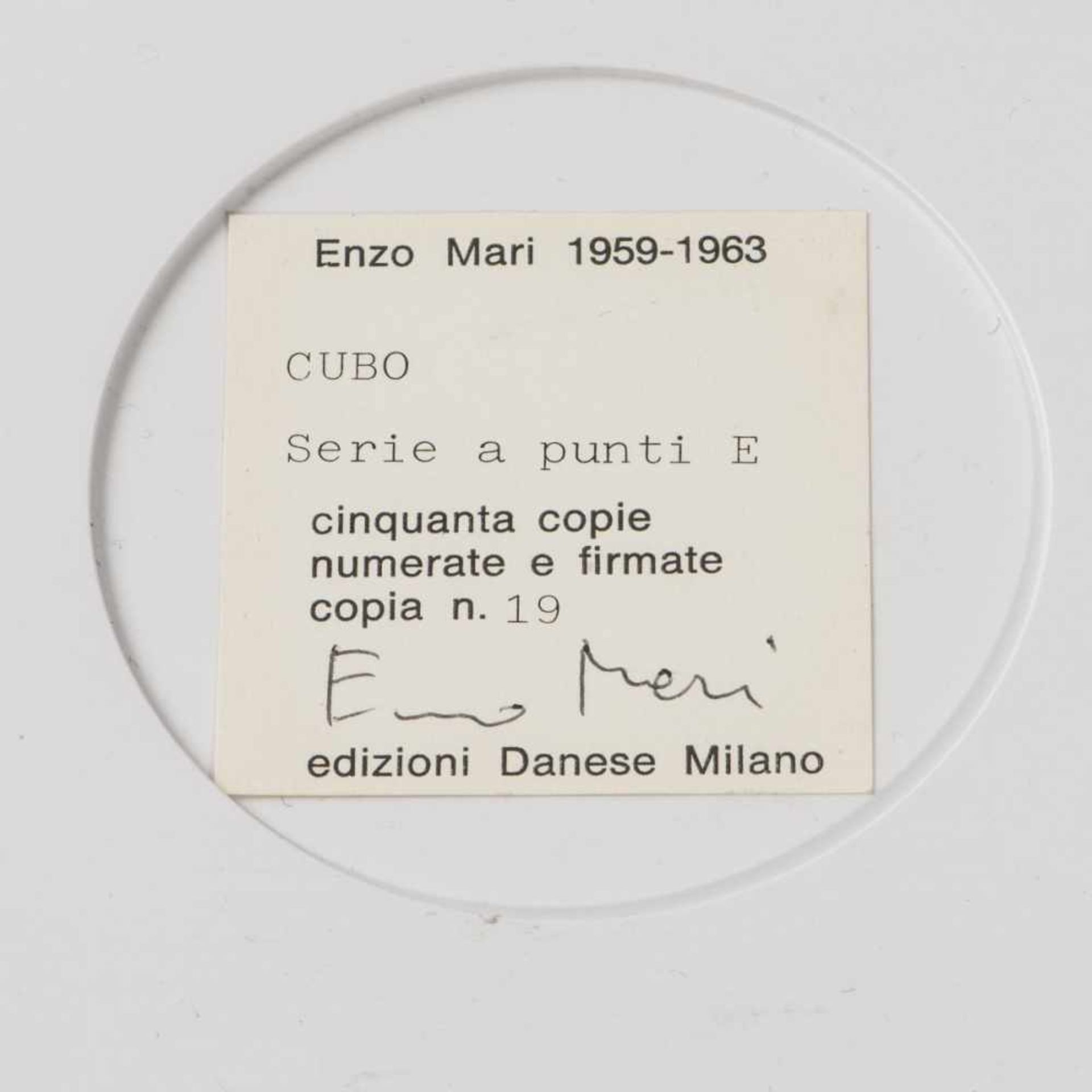 Enzo Mari, Multiple, 1959-1963Enzo Mari, Multiple, 1959-1963, Multiple 'Deformazione ottico-dinamica - Bild 4 aus 5