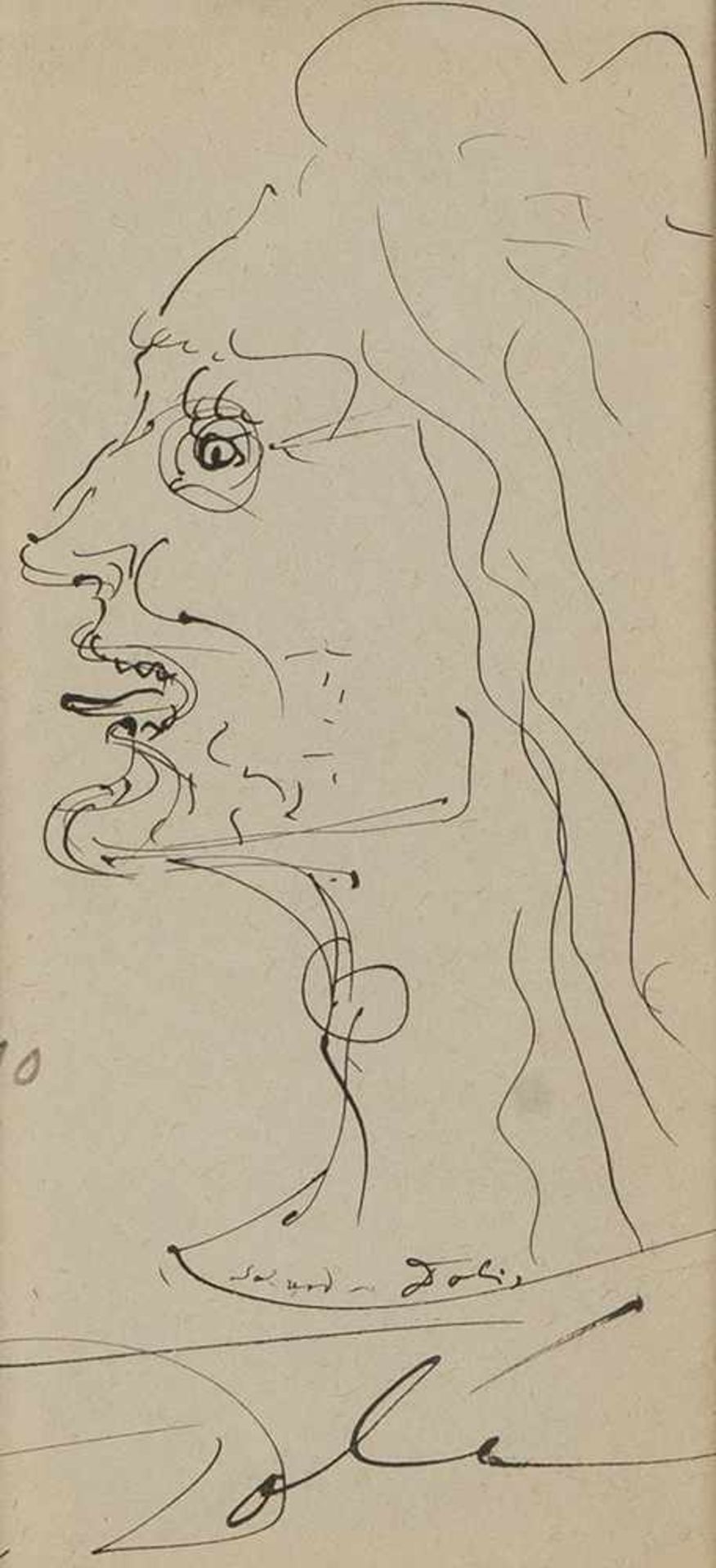 Salvador Dalí (Figueres 1904 - 1989 Figueres), 'Portrait Benvenuto Cellini', 1946'Portrait Benvenuto