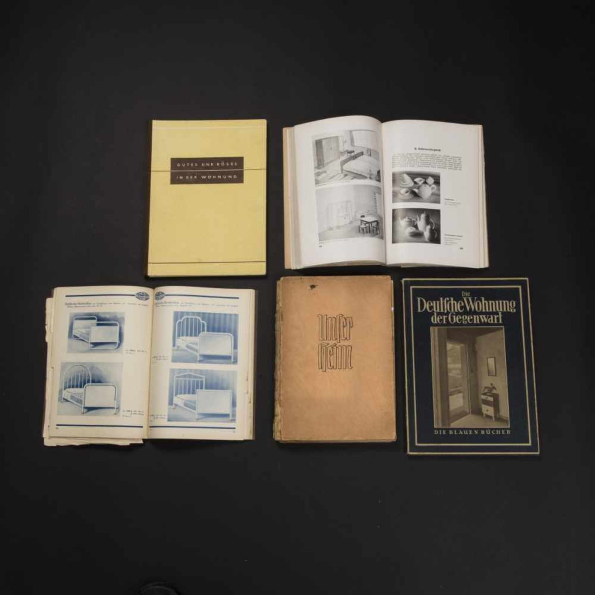 Specialist literature , Mixed lot 1930sMixed lot 1930sFive books. Carl Burchard, Gutes und Boses