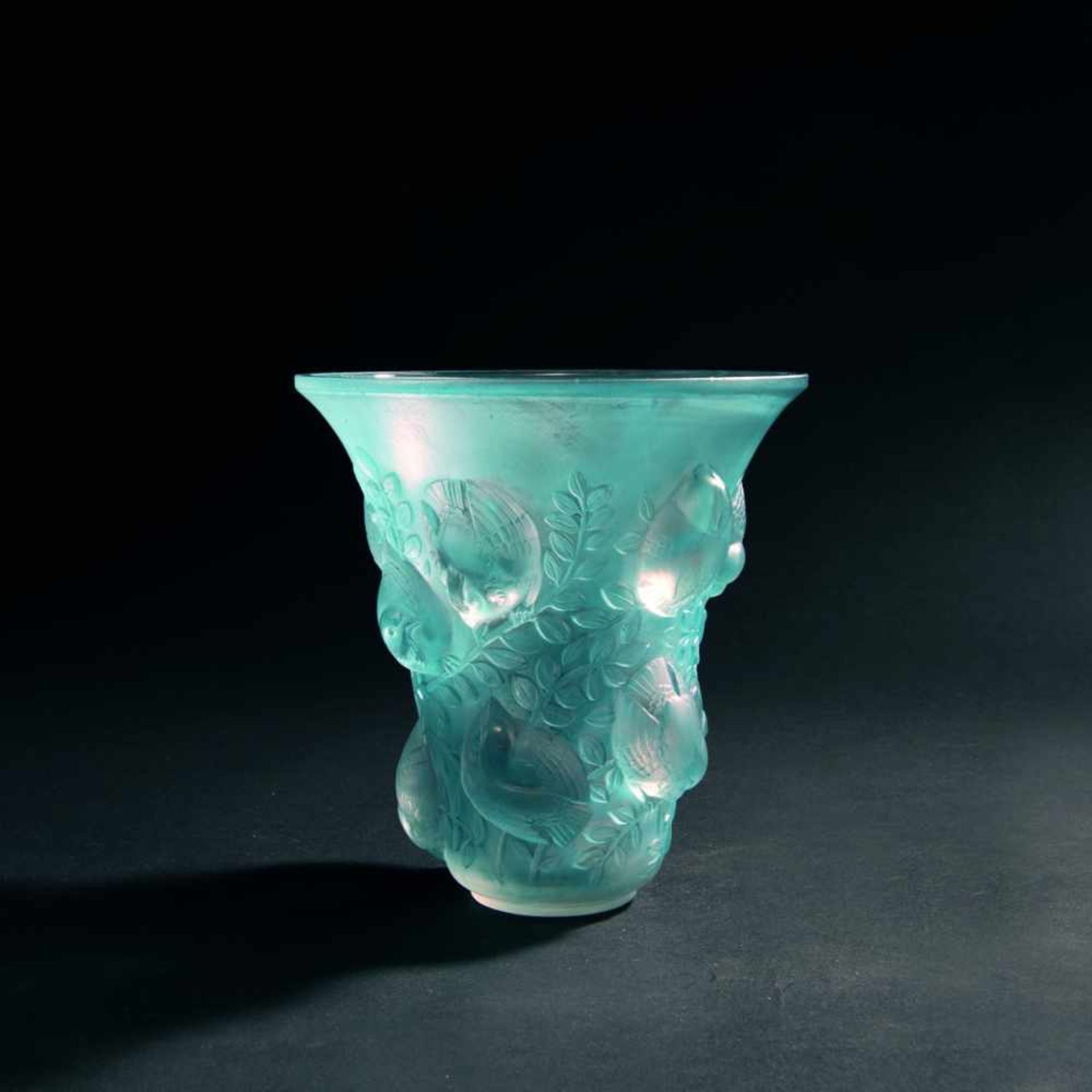 René Lalique, 'St. Francois' vase, 1930'St. Francois' vase, 1930H: 17.8 cm. Clear moulded glass.
