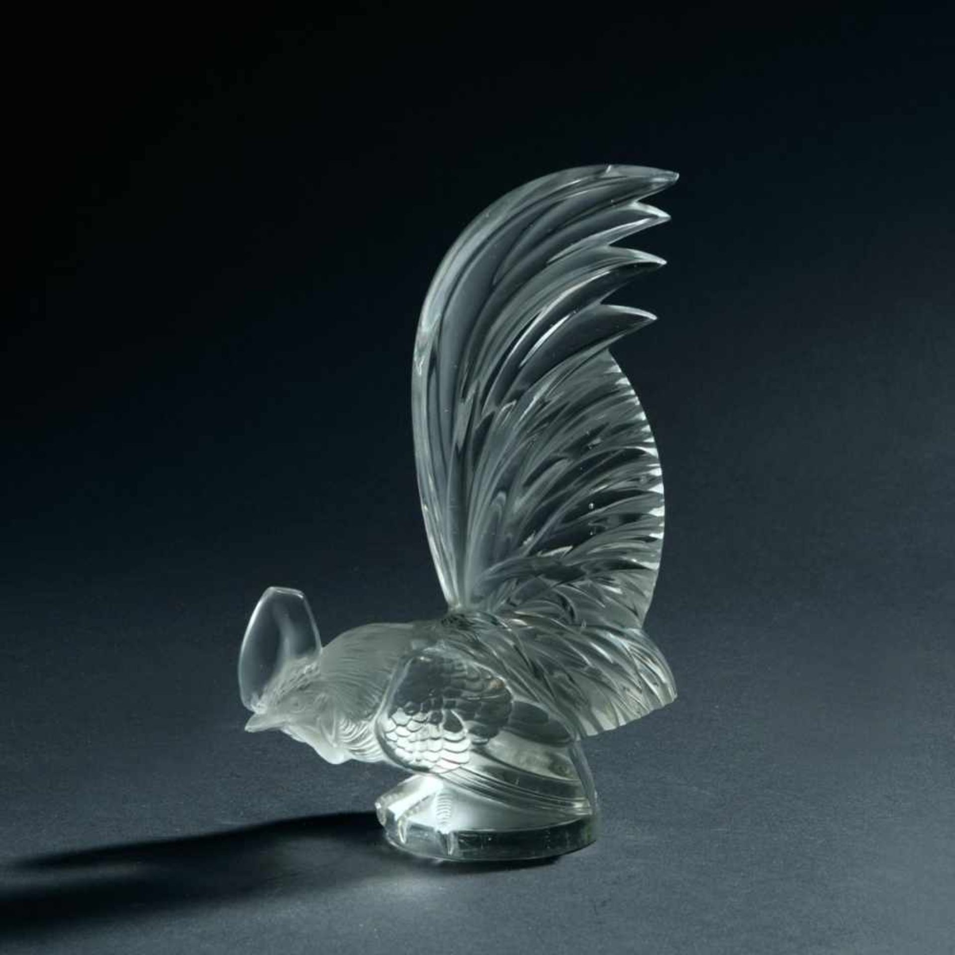 Rene Lalique, 'Coq Nain' paper weight, 1928'Coq Nain' paper weight, 1928H. 20.5 cm. Clear moulded
