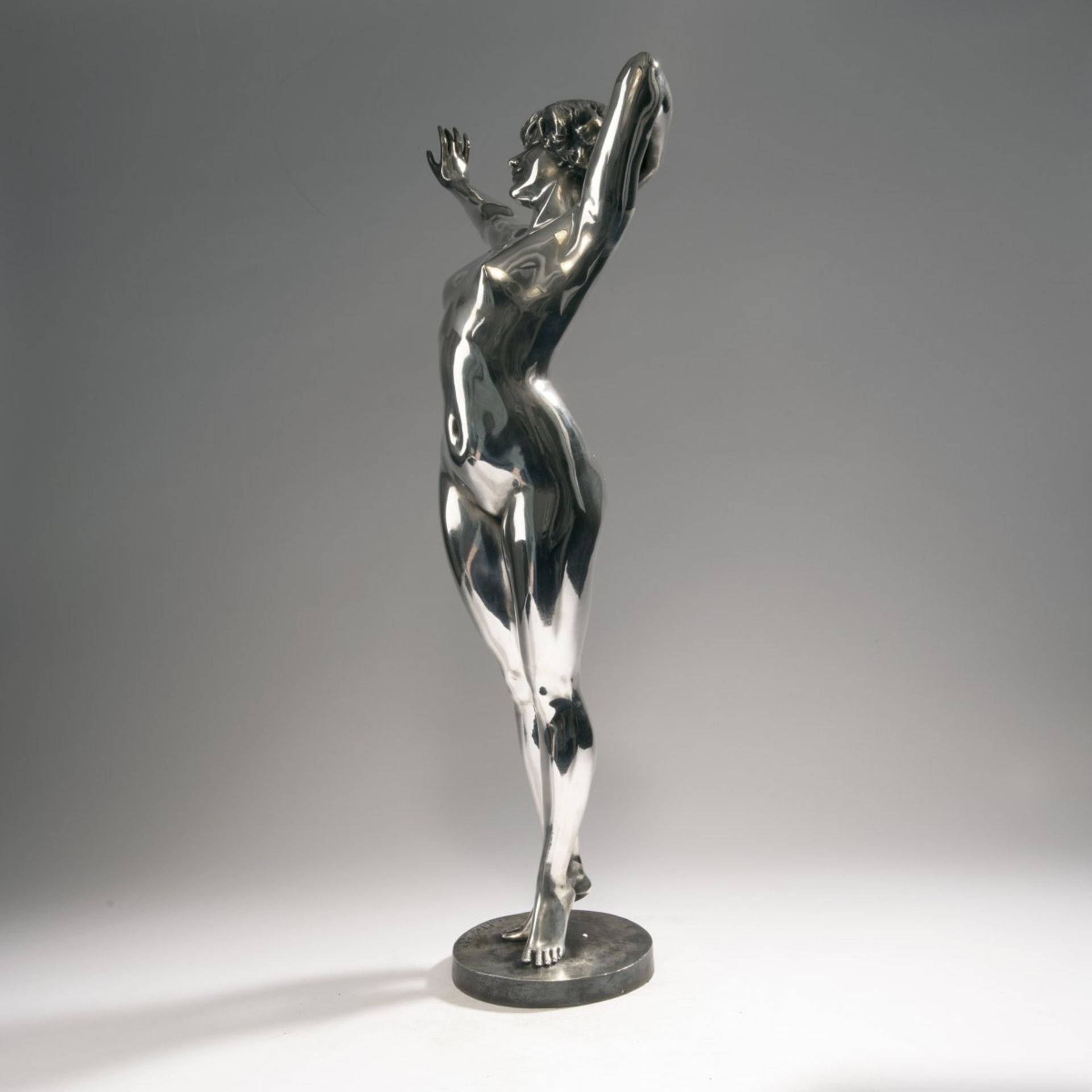 Paul Philippe, 'Awakening', c. 1930'Awakening', c. 1930H. 74.5 cm (incl. base). Bronze, silver- - Bild 3 aus 7