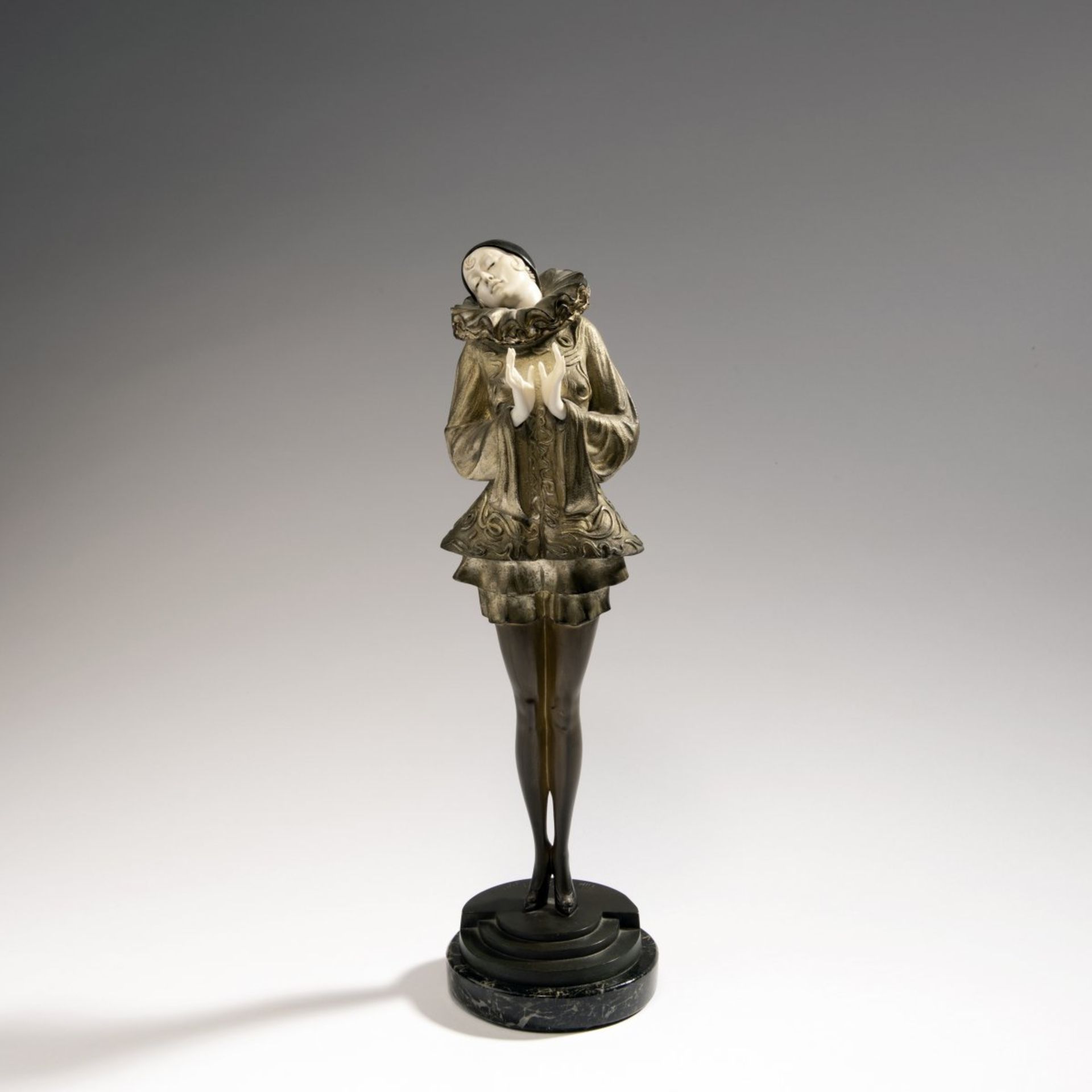 Paul Philippe, 'Pierrette', c. 1928'Pierrette', c. 1928H. 37.7 cm (incl. base). Bronze, gilded, - Bild 2 aus 6