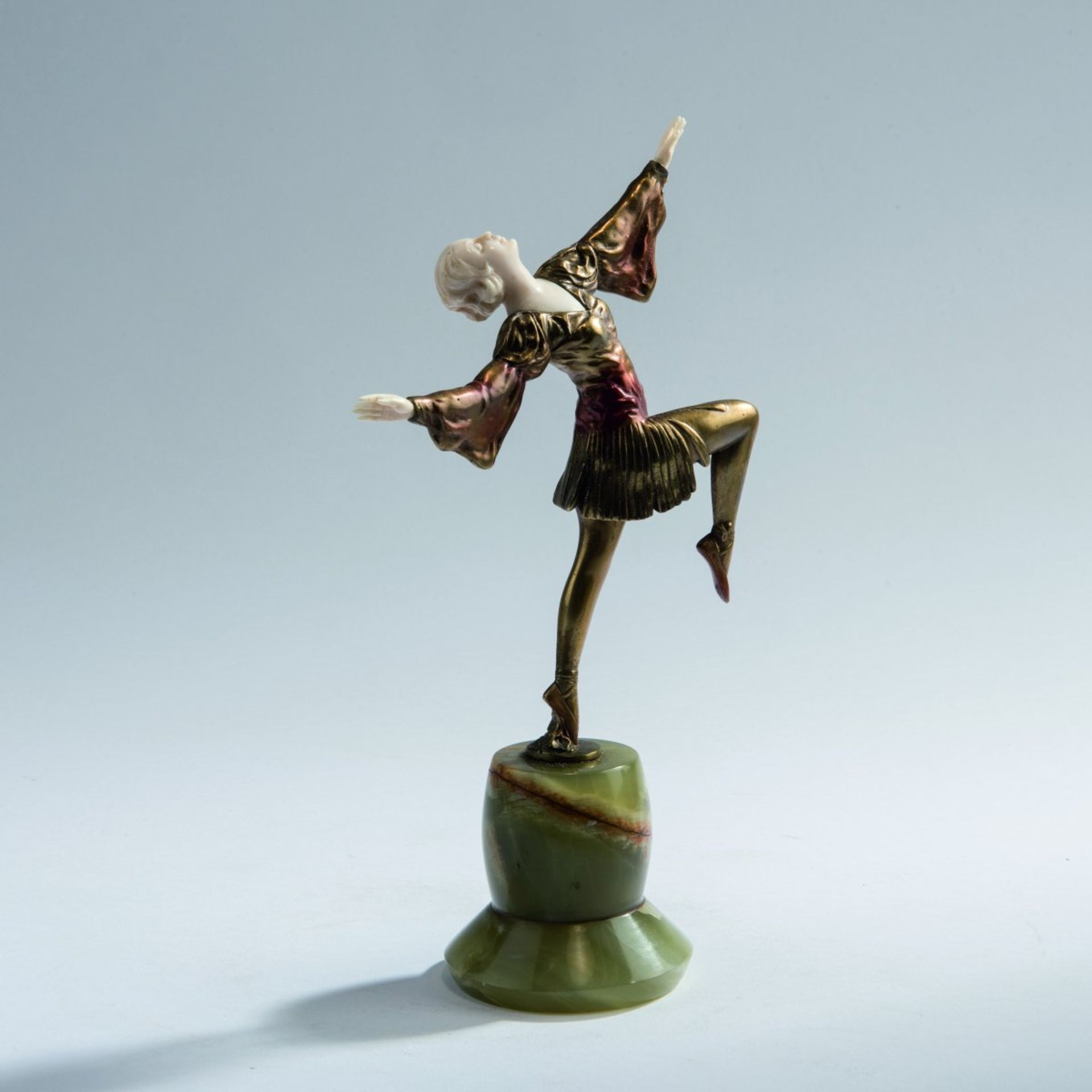 Josef Lorenzl, Dancer, 1920sDancer, 1920sH. 23 cm (with base). Cold-painted bronze, head,