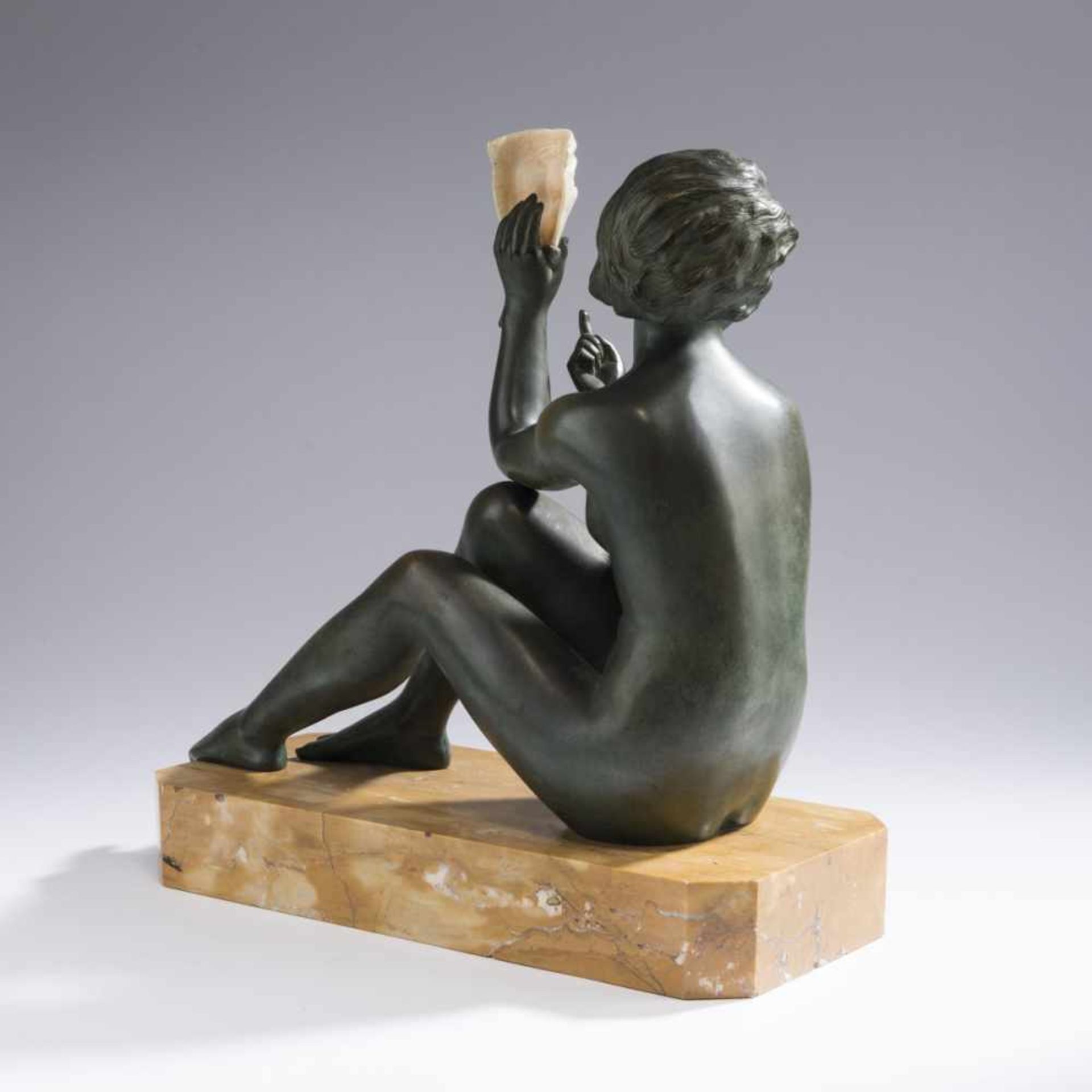 Affortunato Gory, Female nude with mask, 1920sFemale nude with mask, 1920sH. 42.5 cm (with base). - Bild 6 aus 6