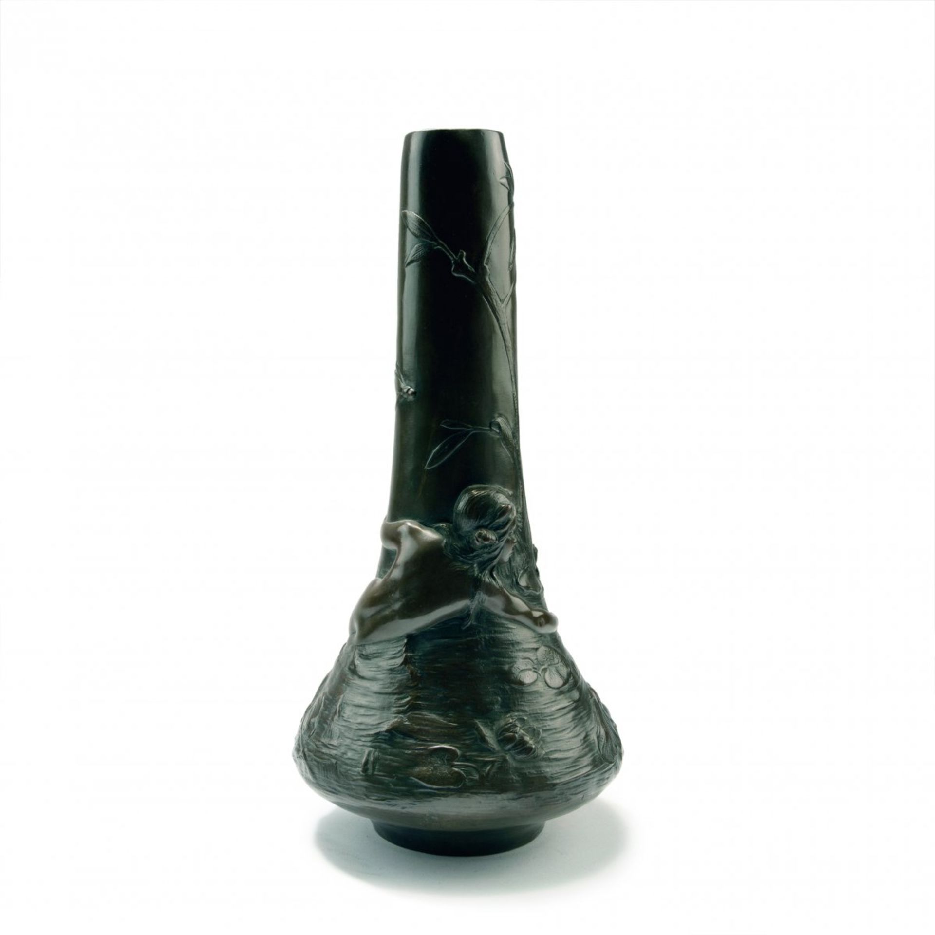 Josef Ofner, 'Mermaid' vase, c. 1900'Mermaid' vase, c. 1900H. 36 cm. Bronze, dark brown patina.