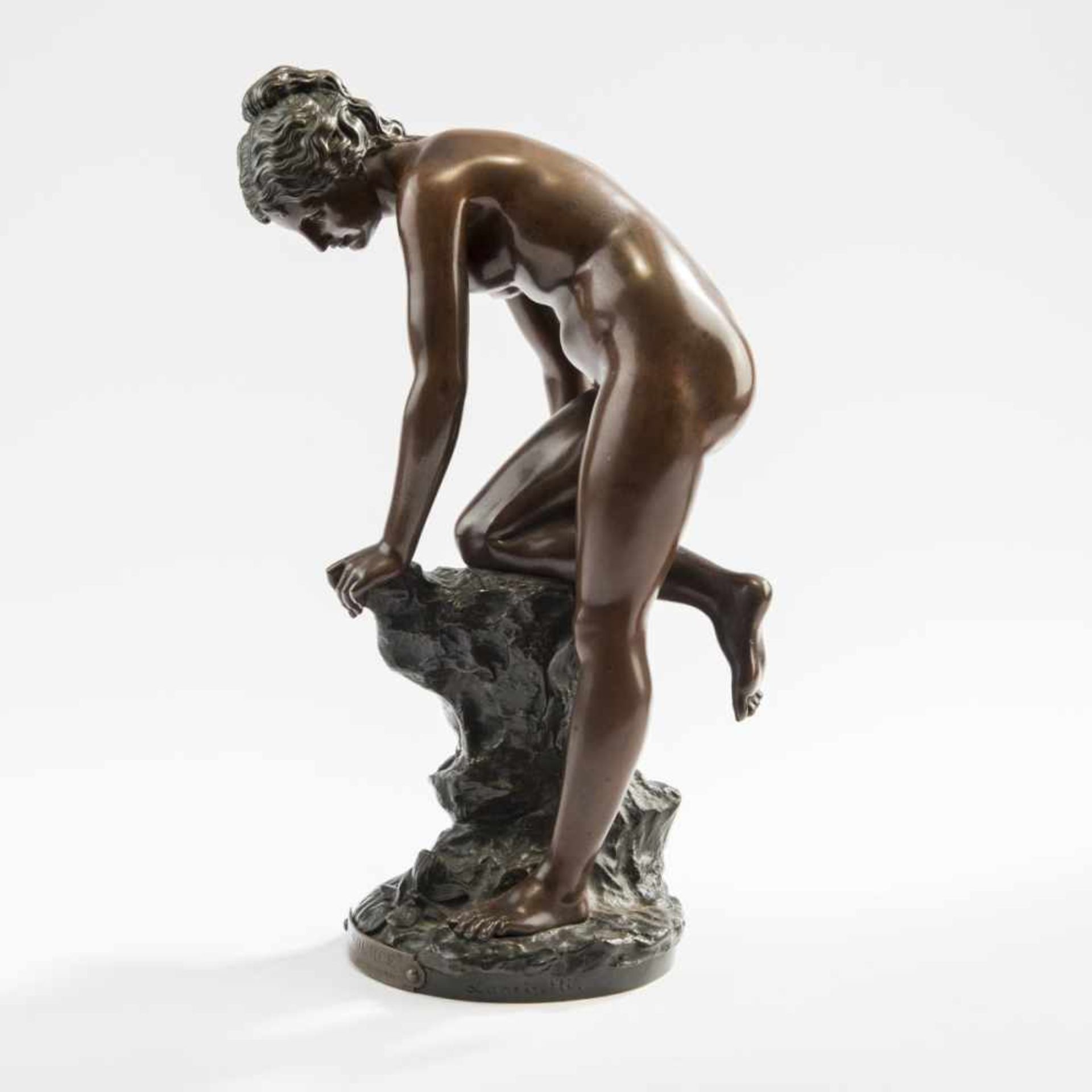 Antonio Giovanni Lanzirotti, 'La Source', c. 1900'La Source', c. 1900H. 36.5 cm. Bronze, patinated - Bild 2 aus 7