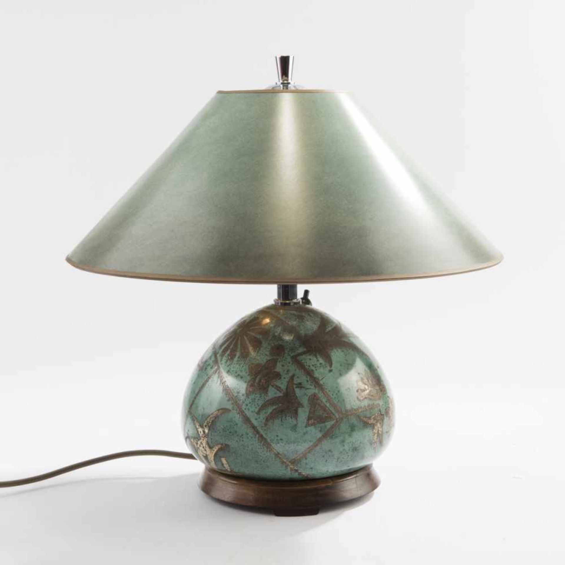 WMF, Geislingen, Table lamp 'Ikora', c. 1930Table lamp 'Ikora', c. 1930H. 40.3 cm, D. 40 cm. So- - Bild 2 aus 5