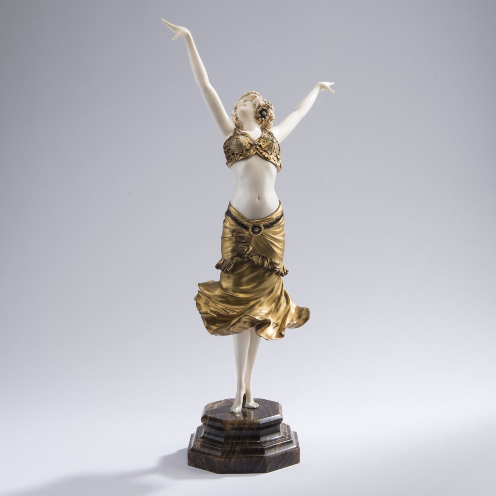 Paul Philippe, 'Radha', 1920s'Radha', 1920sH. 56.3 cm (with base). Cold-painted bronze, gilded.