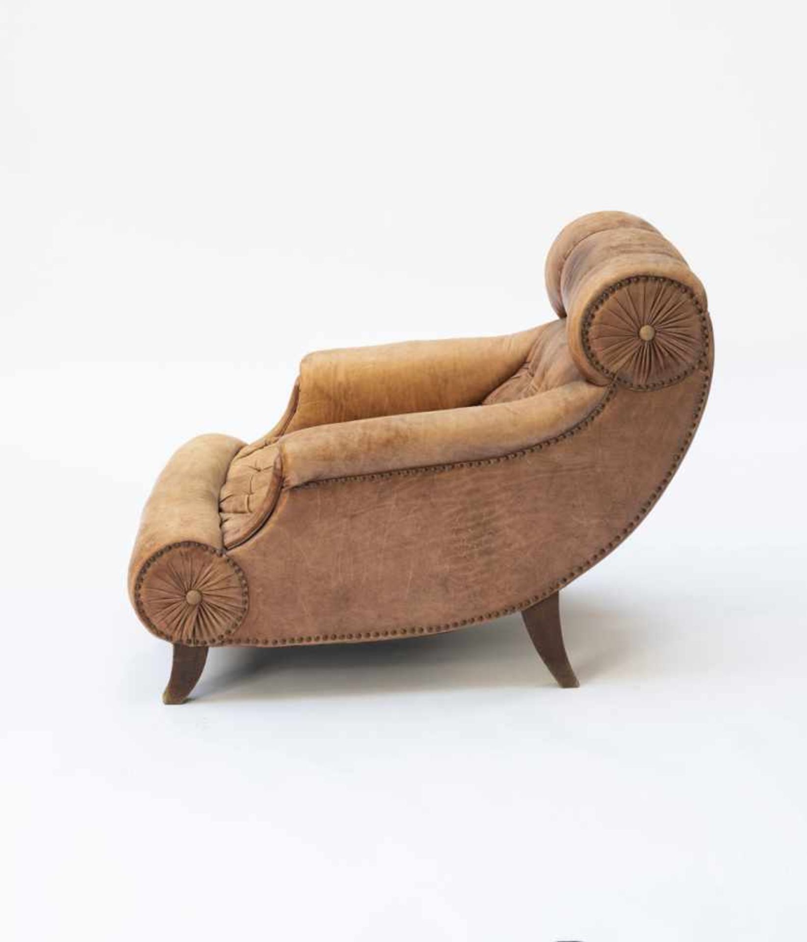 Adolf Loos (used by), 'Knieschwimmer' armchair, 1901'Knieschwimmer' armchair, 1901H. 84 cm, 76 x 108 - Bild 3 aus 10