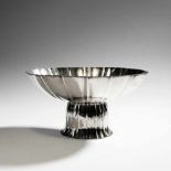 Josef Hoffmann, Footed bowl, c. 1915Footed bowl, c. 1915H. 15 cm, 29 x 24.3 cm. Made by Wiener