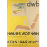 Jupp Ernst, 'Neues Wohnen' poster, 1949'Neues Wohnen' poster, 194983.6 x 59 cm. Made by