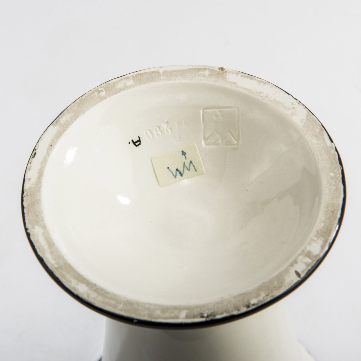 Dagobert Peche, Vase, c. 1912Vase, c. 1912High bell shape on arched round base. H. 17.8 cm. Made - Image 3 of 4