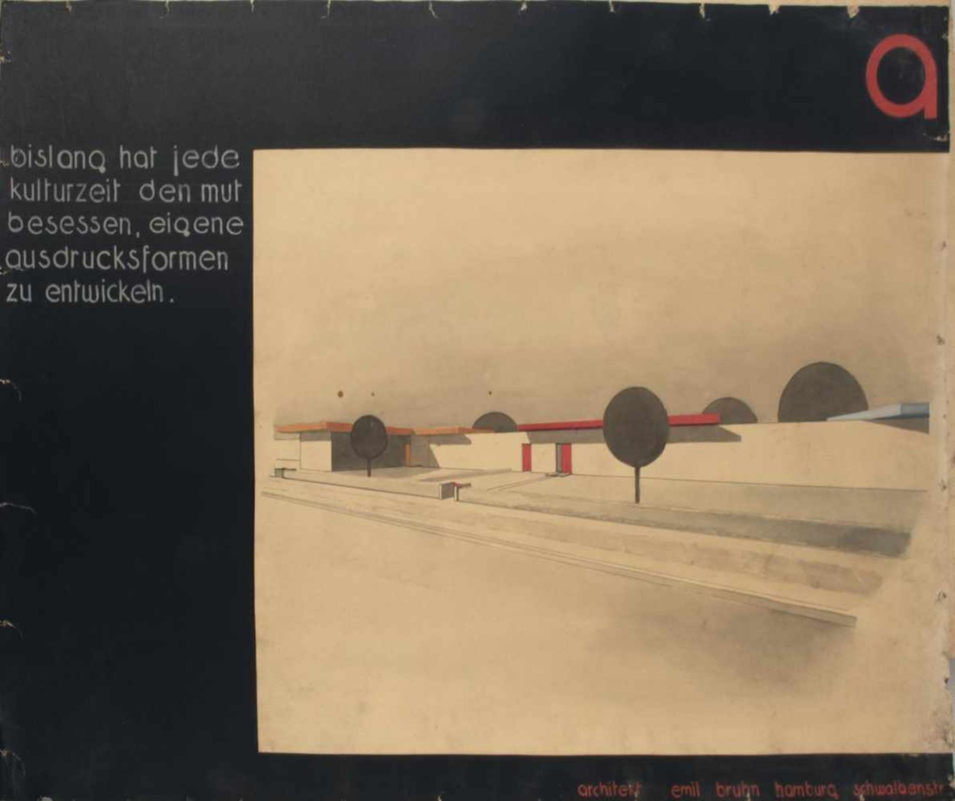 Emil Bruhn, Architectural designs and collages, 1932/33Architectural designs and collages, 1932/3316 - Bild 13 aus 17