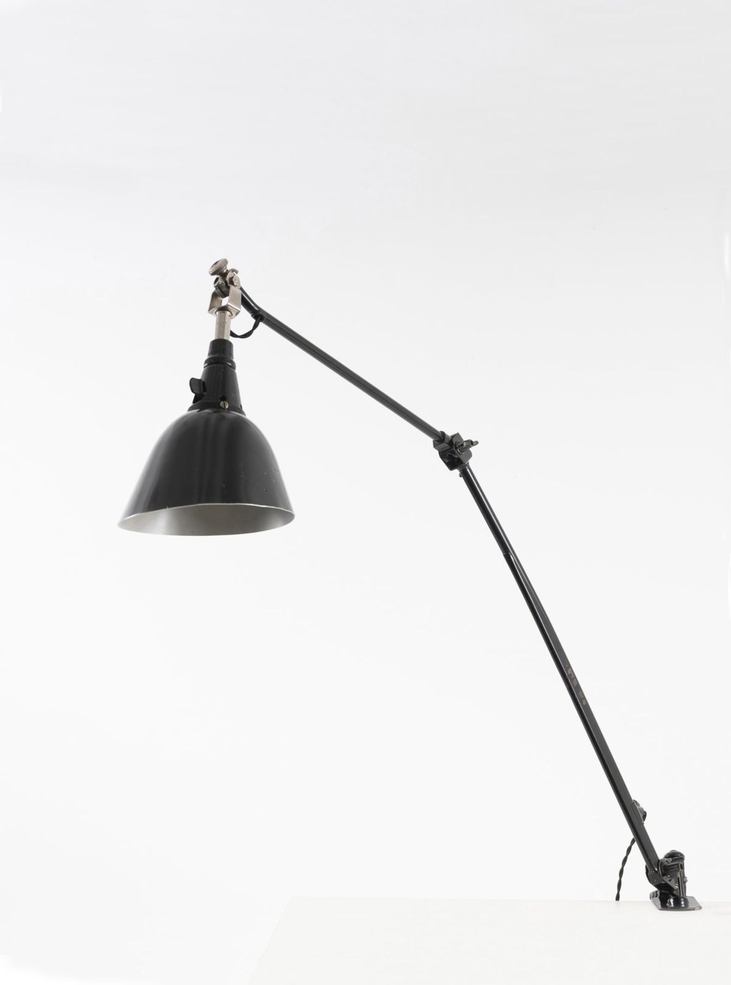 Curt Fischer, Lamp for table attachmentLamp for table attachment'Doppeltischarm No. 114 size I',