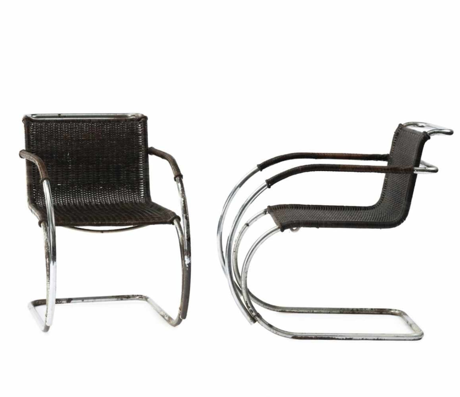 Ludwig Mies van der Rohe, Two armchairs 'MR 20', two chairs 'MR 10', one table 'MR 140', 1927Two - Bild 18 aus 19