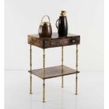 Aldo Tura, Console table, ice bucket and thermos, 1960sConsole table, ice bucket and thermos,