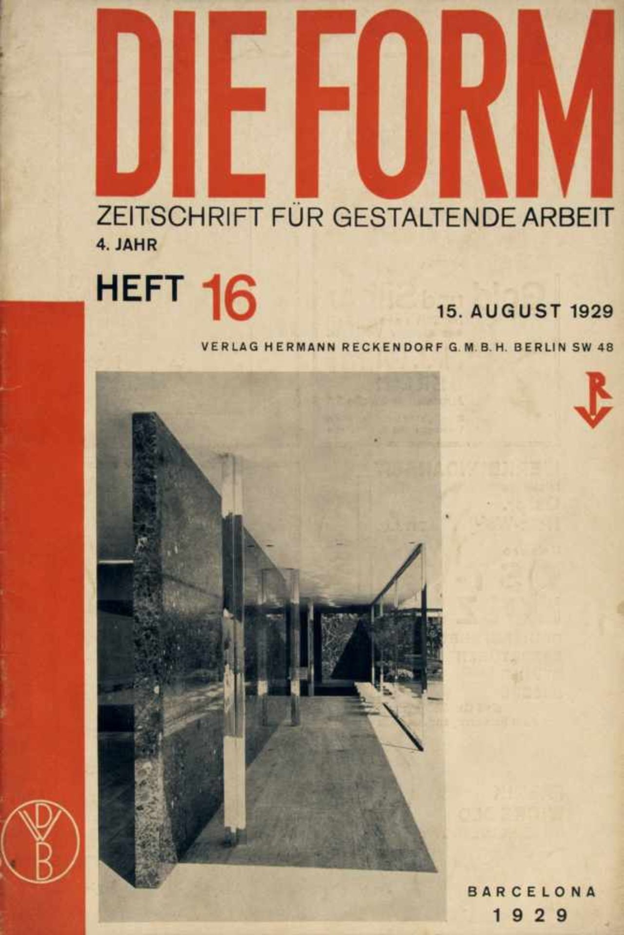Deutscher Werkbund , Die Form 1929-31Die Form 1929-3125 magazines. Deutscher Werkbund (ed.), Die - Bild 6 aus 20