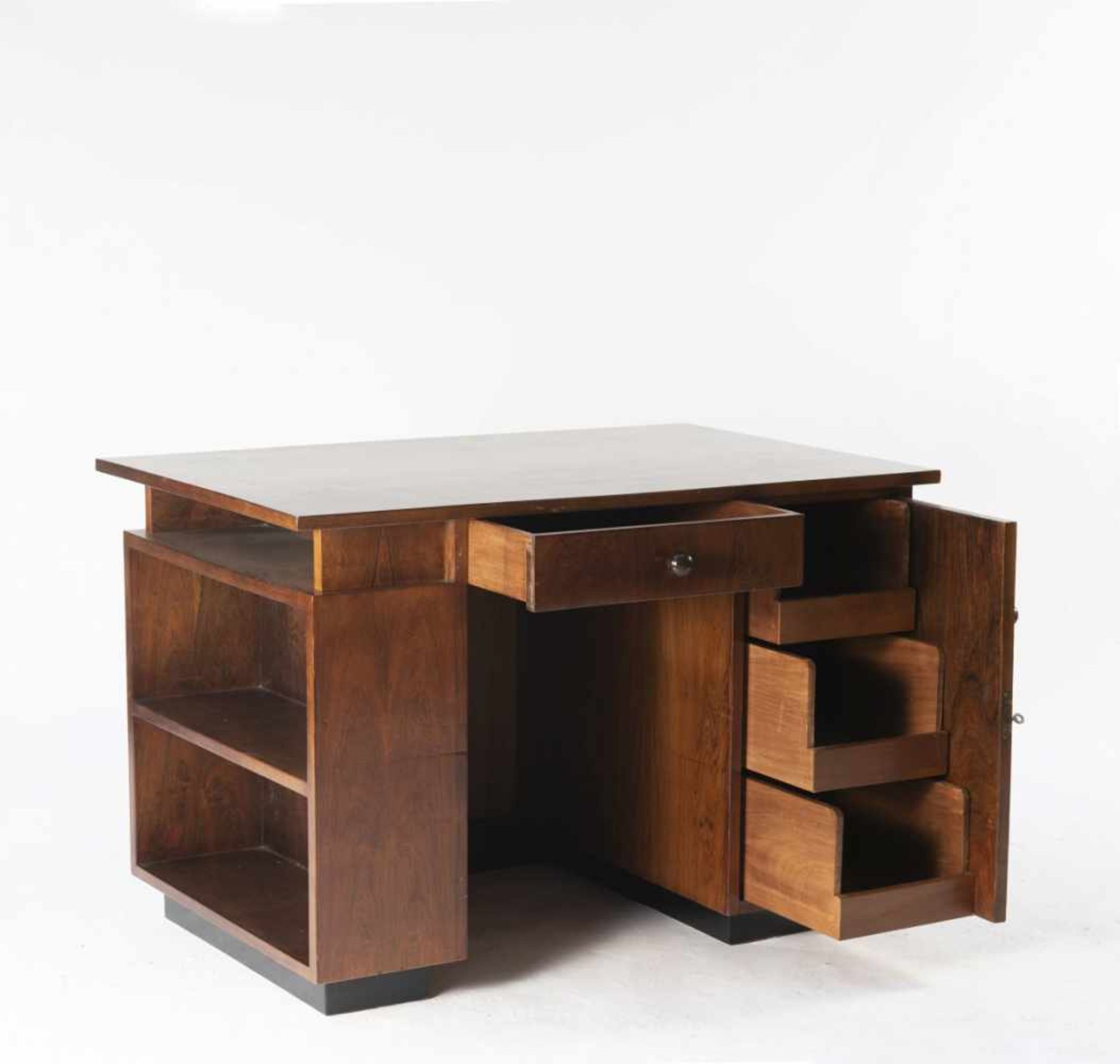 Jan Albertz (J.A.) Muntendam , Desk with stool, 1920s / 30sDesk with stool, 1920s / 30sDesk: H. 77.5 - Bild 4 aus 10
