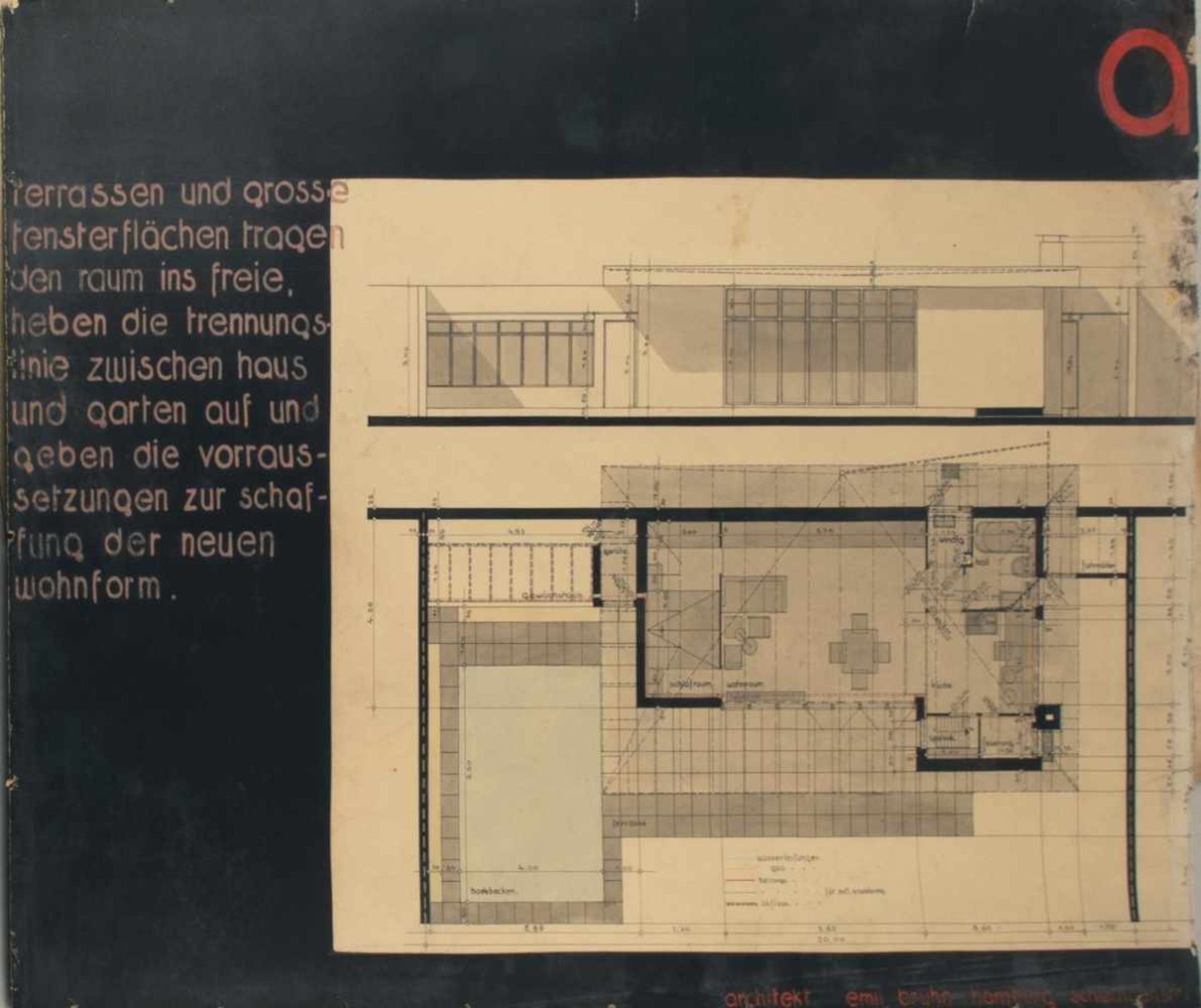 Emil Bruhn, Architectural designs and collages, 1932/33Architectural designs and collages, 1932/3316 - Bild 7 aus 17