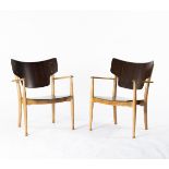 Peter Hvidt; Orla Molgaard-Nielsen, Two 'Portex' armchairs, 1944Two 'Portex' armchairs, 1944H. 80.