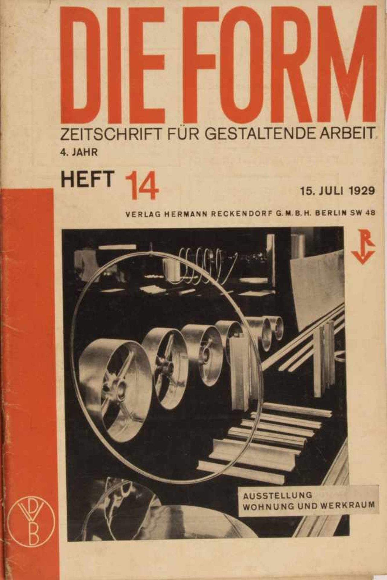 Deutscher Werkbund , Die Form 1929-31Die Form 1929-3125 magazines. Deutscher Werkbund (ed.), Die - Bild 4 aus 20