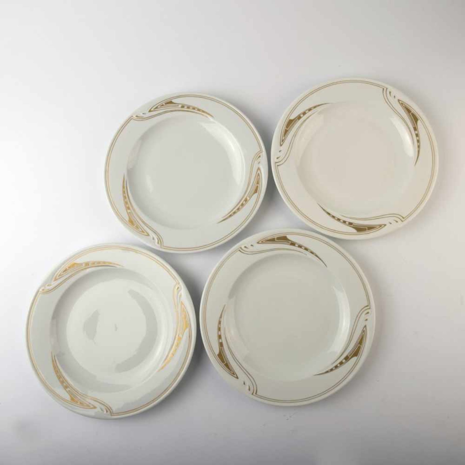 Henry van de Velde, Four dinner plates 'Whip lash', 1903/04Four dinner plates 'Whip lash', 1903/04D.