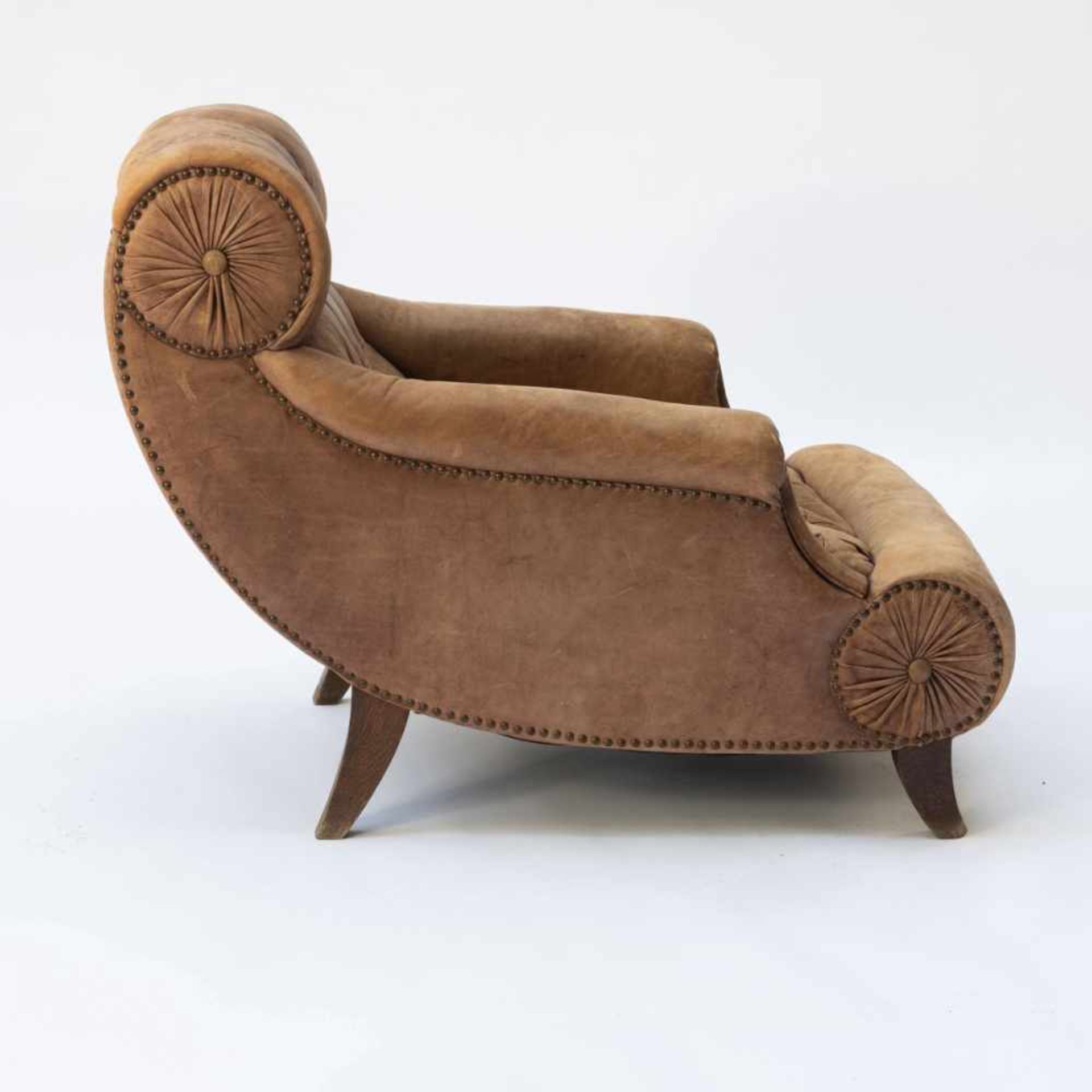 Adolf Loos (used by), 'Knieschwimmer' armchair, 1901'Knieschwimmer' armchair, 1901H. 84 cm, 76 x 108 - Bild 7 aus 10