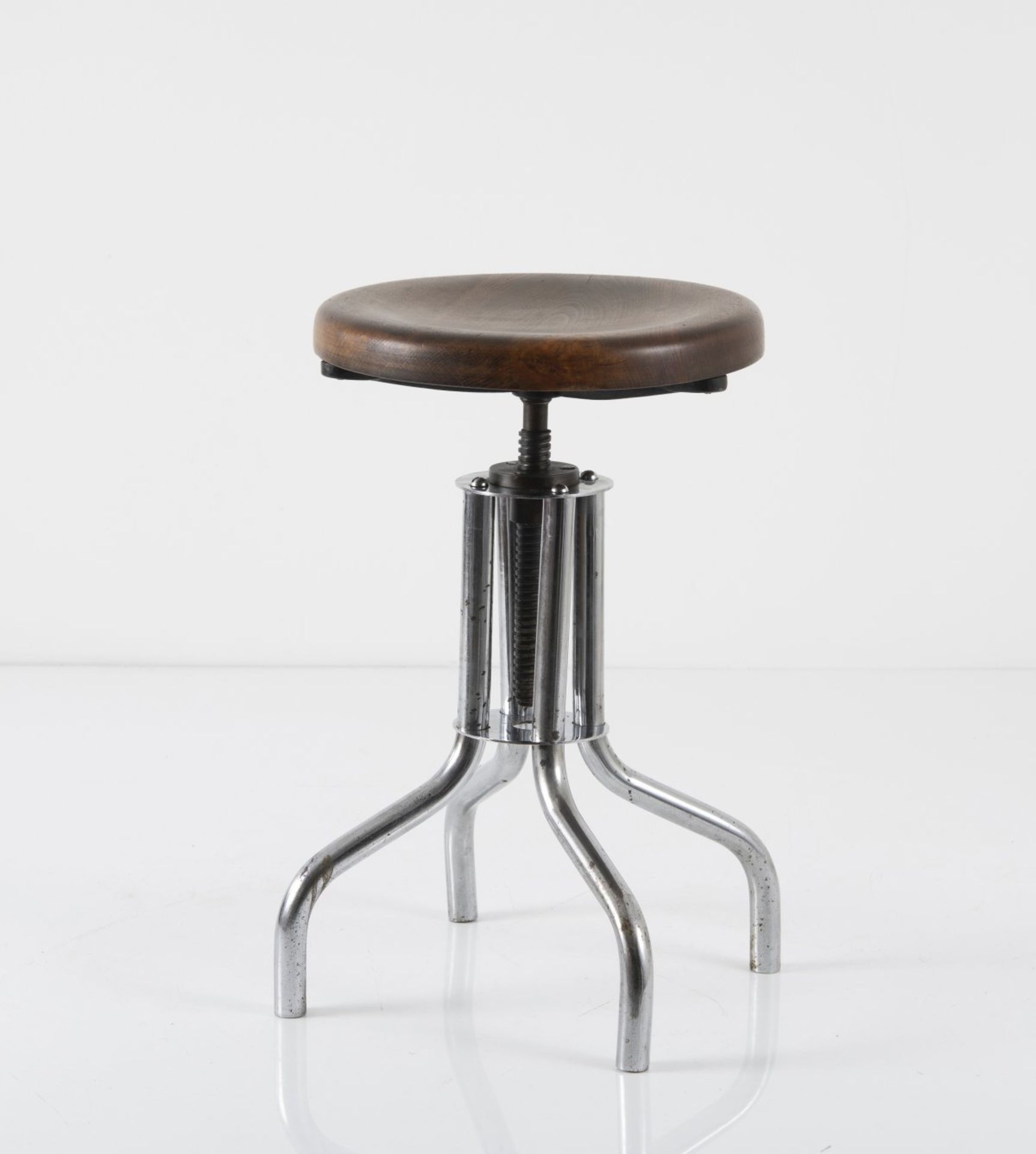 Marcel Breuer, Stool 'B195', c. 1935Stool 'B195', c. 1935H. 48.5 cm, D. 34.5 cm. Made by Thonet, - Bild 3 aus 6