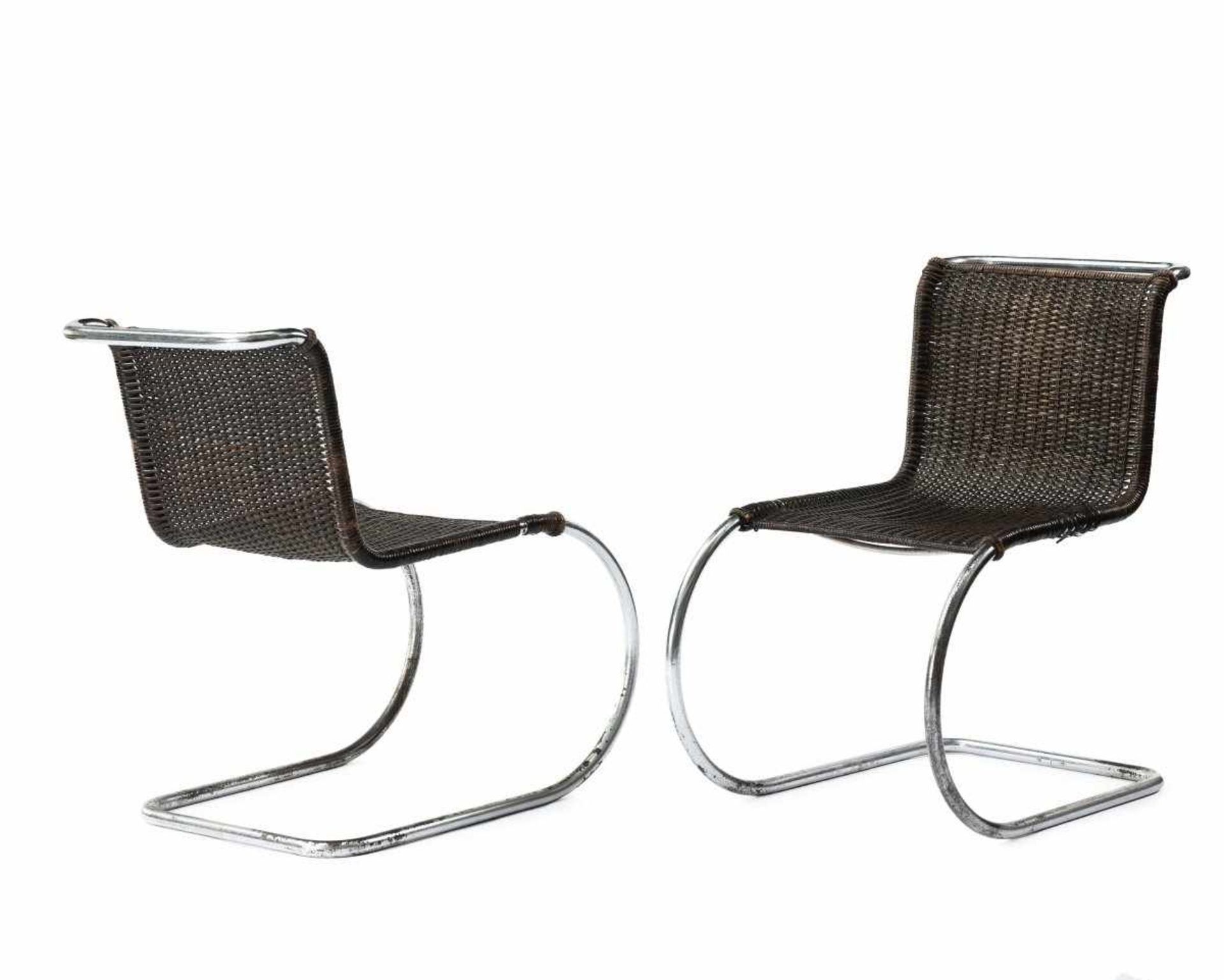 Ludwig Mies van der Rohe, Two armchairs 'MR 20', two chairs 'MR 10', one table 'MR 140', 1927Two - Bild 15 aus 19